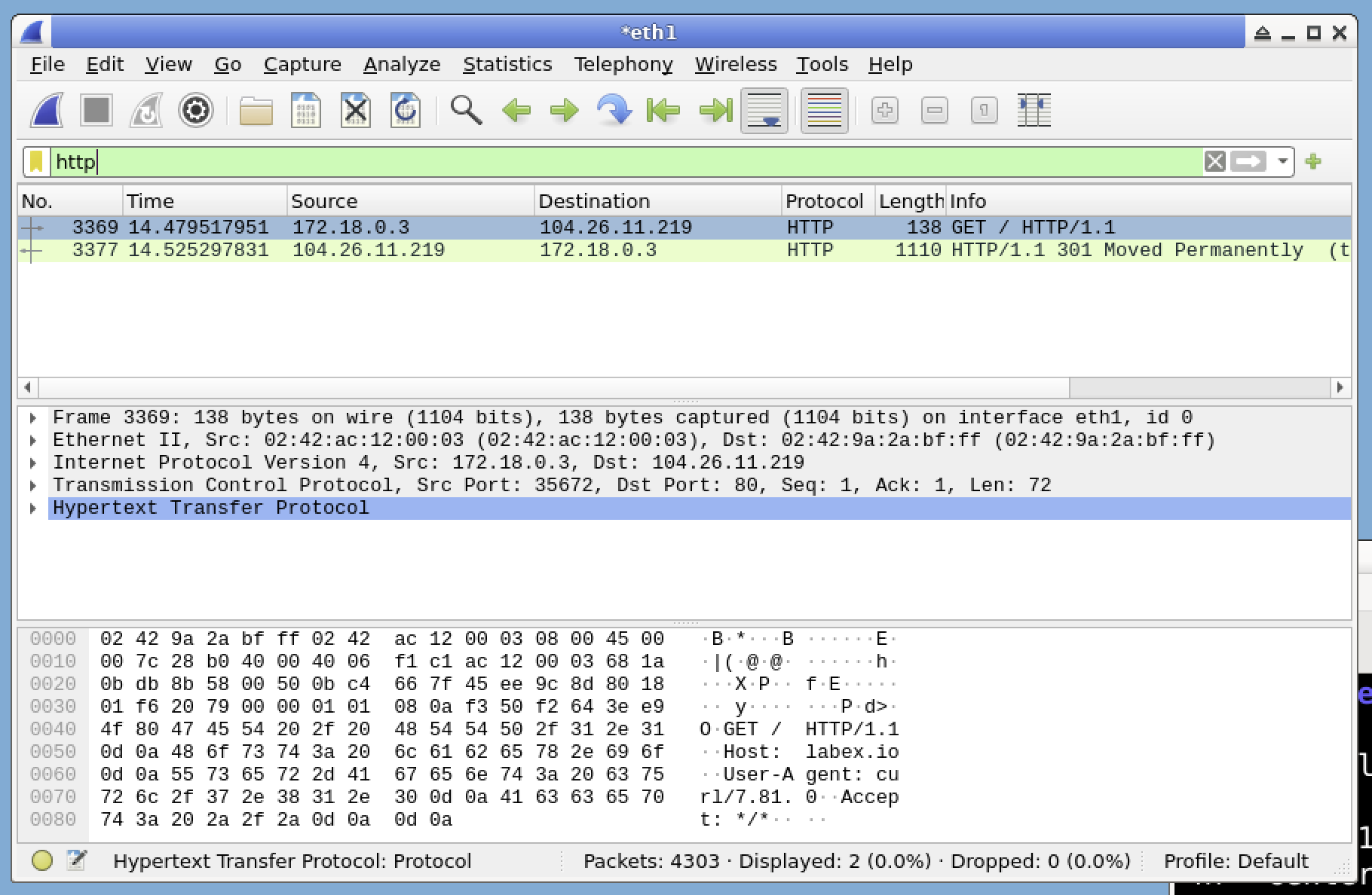Capture HTTP traffic