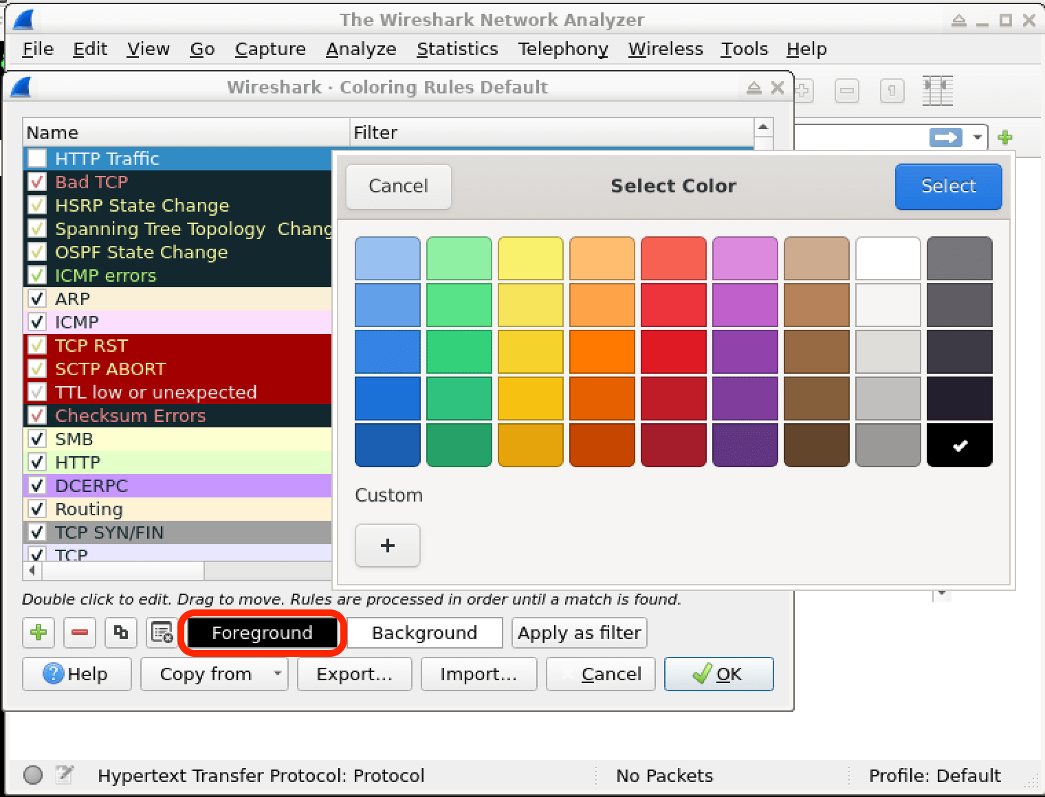 Coloring Rules (Farbregeln)
