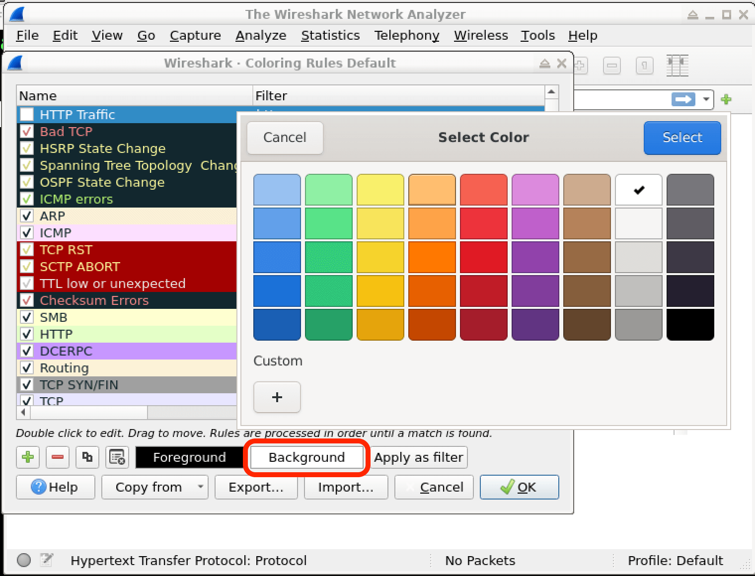 Coloring Rules (Farbregeln)