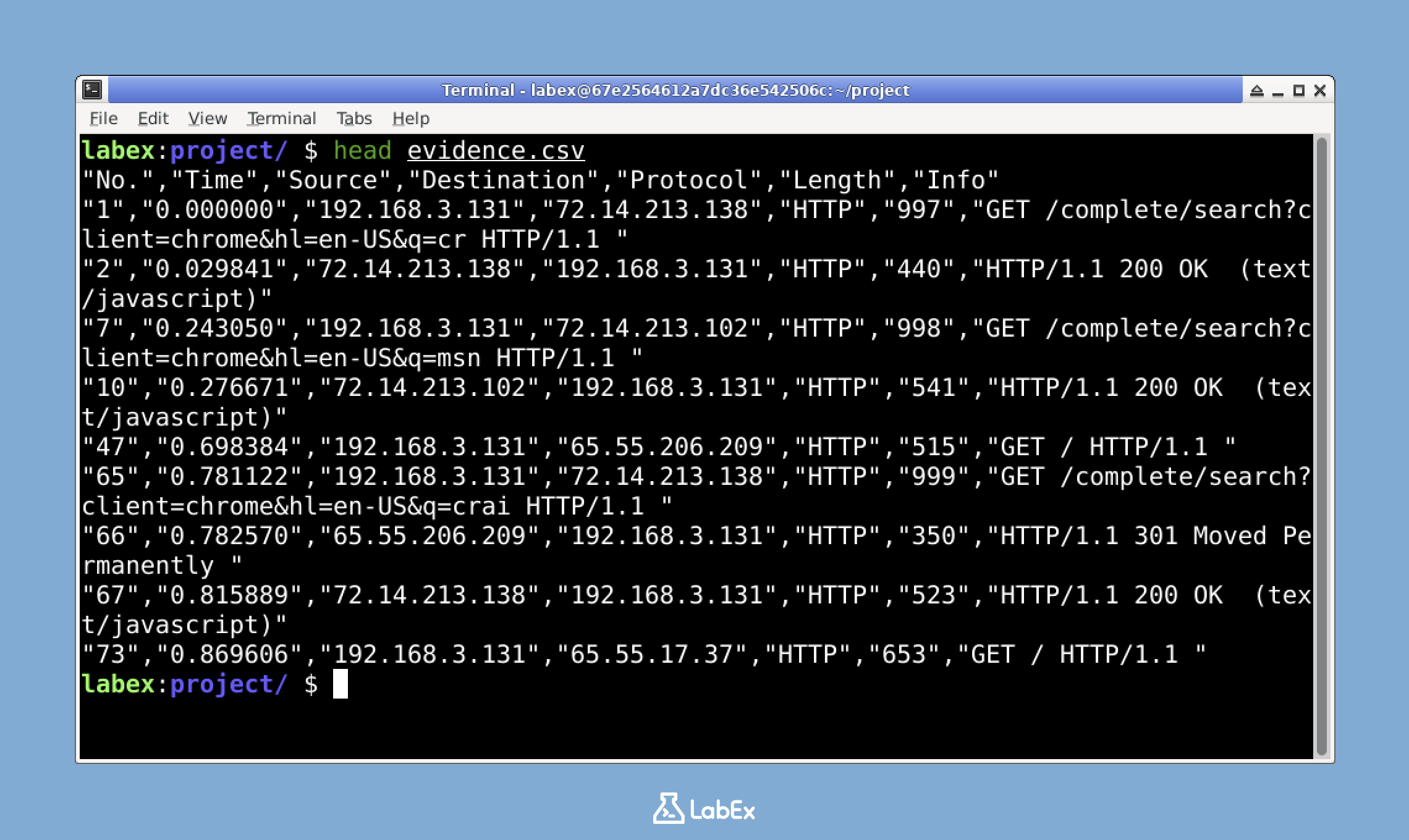 Wireshark filter