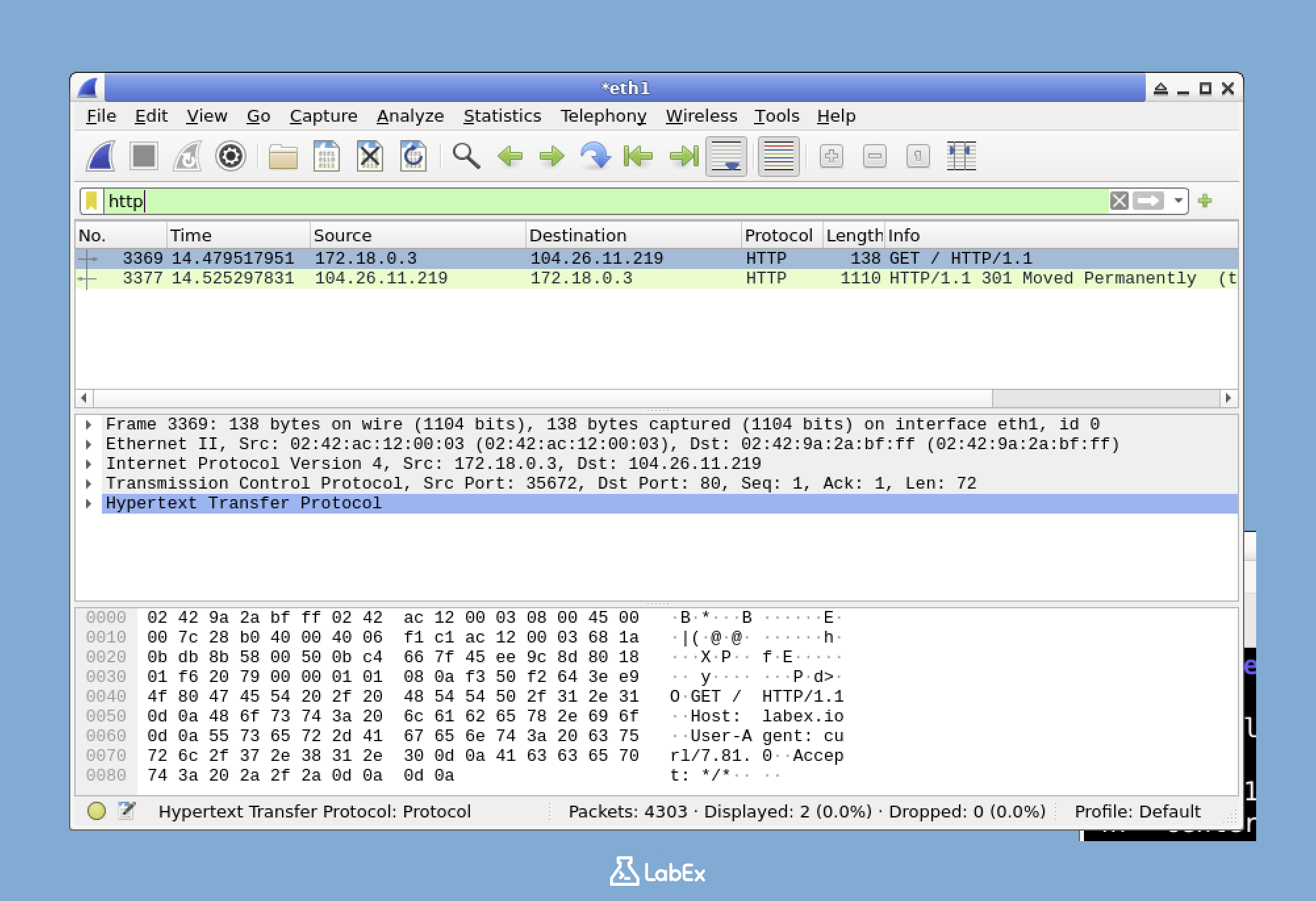 Capture HTTP traffic