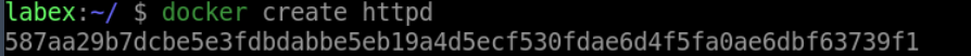 重复 Docker create 命令