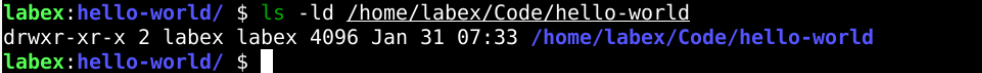 Creating hello world directory