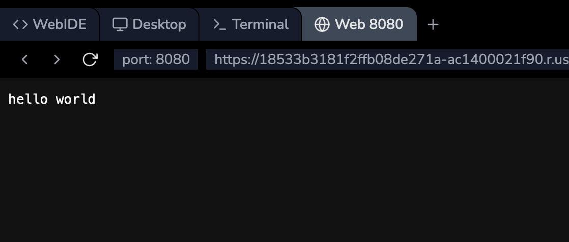 HTTP サーバー応答の例