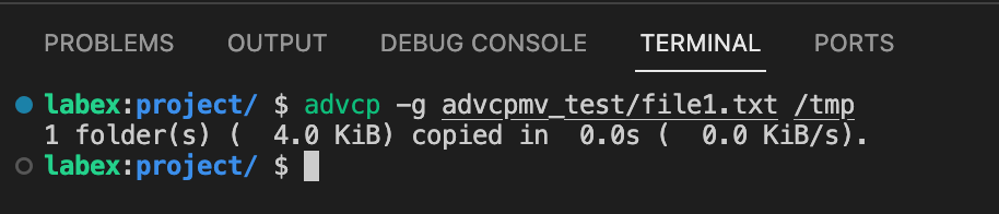 advcpmv basic copy progress