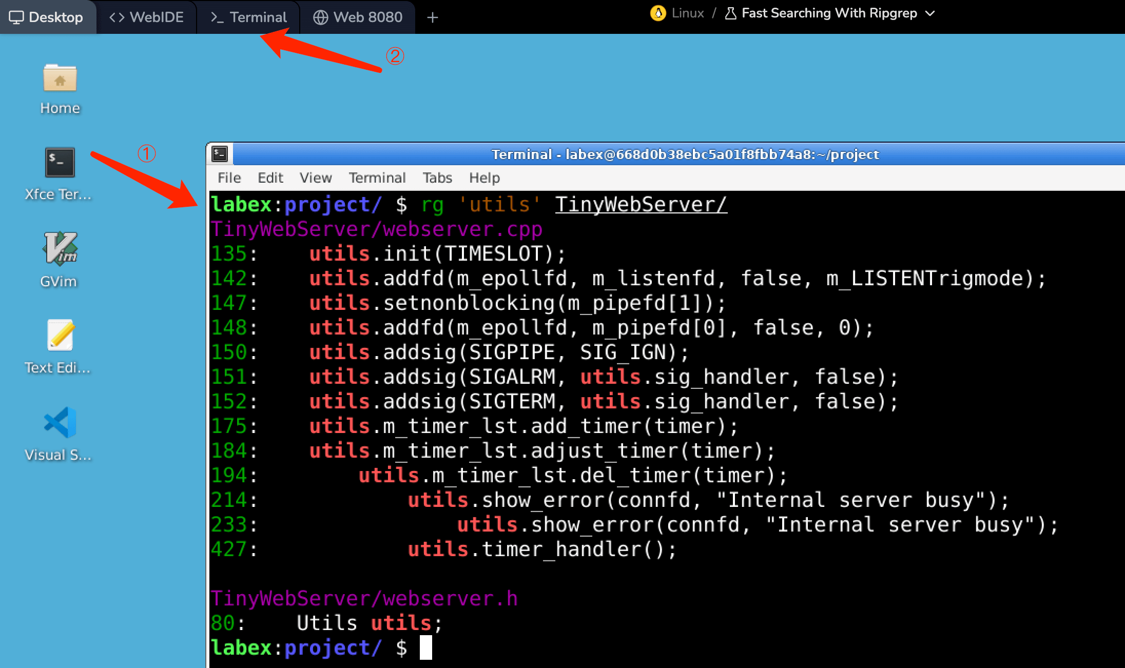 Ripgrep 検索ツールのロゴ