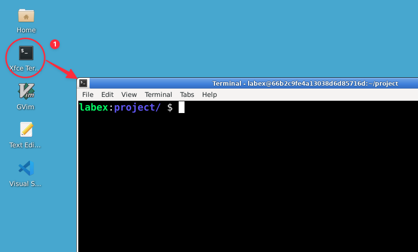 Linux terminal control panel