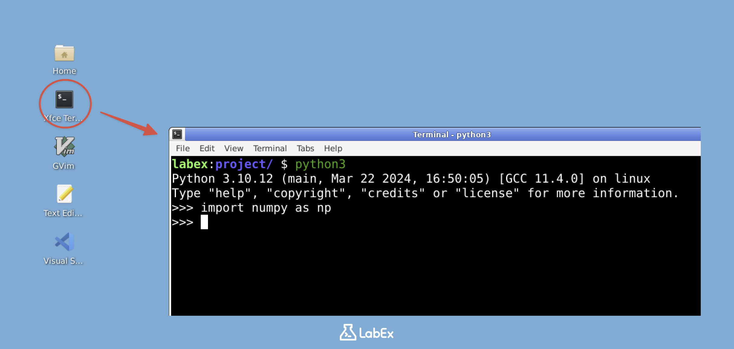 Open Python Shell