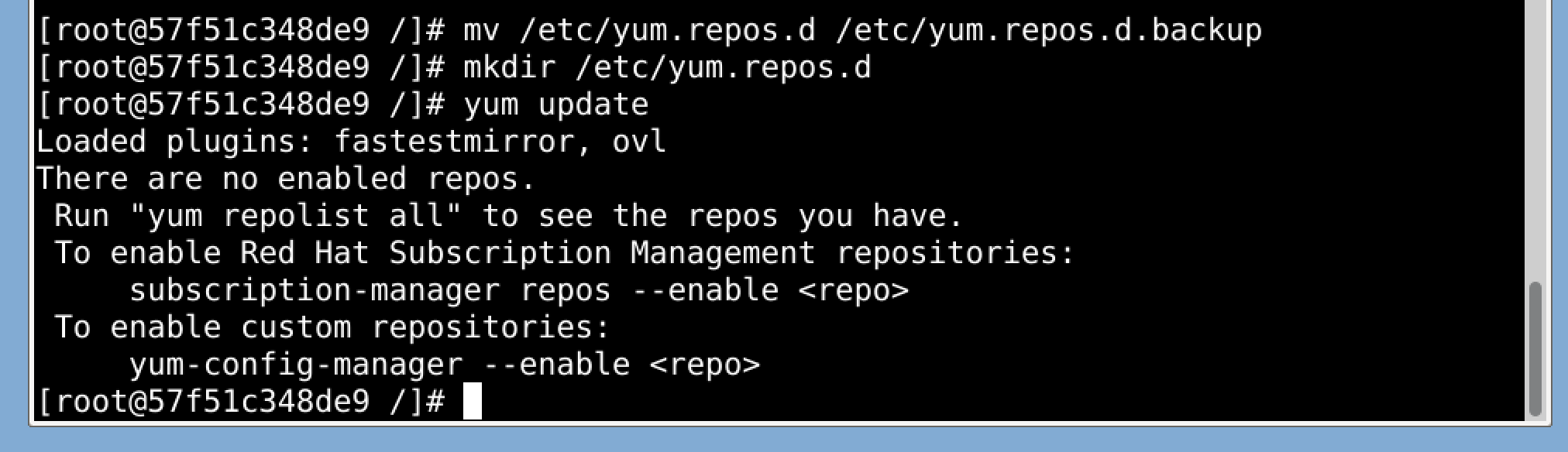 YUM Error