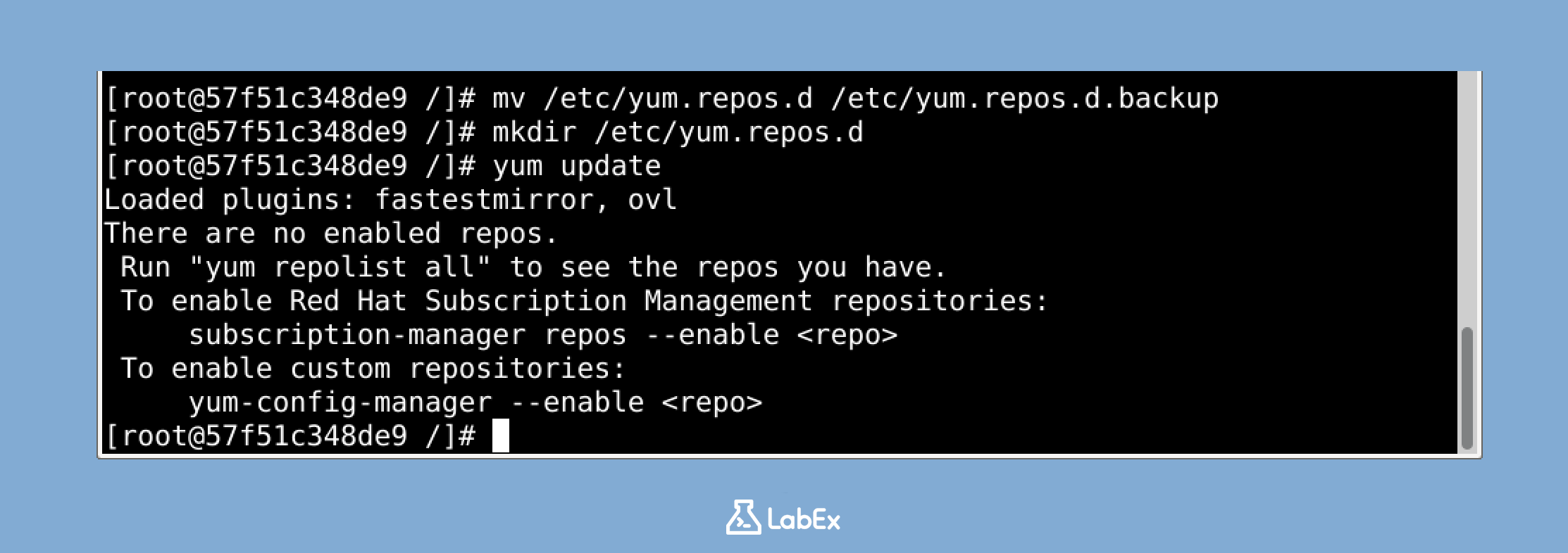 YUM Error