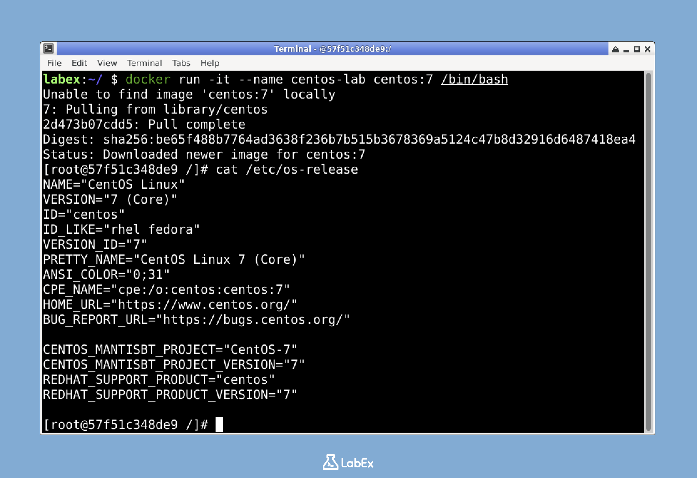 CentOS Container