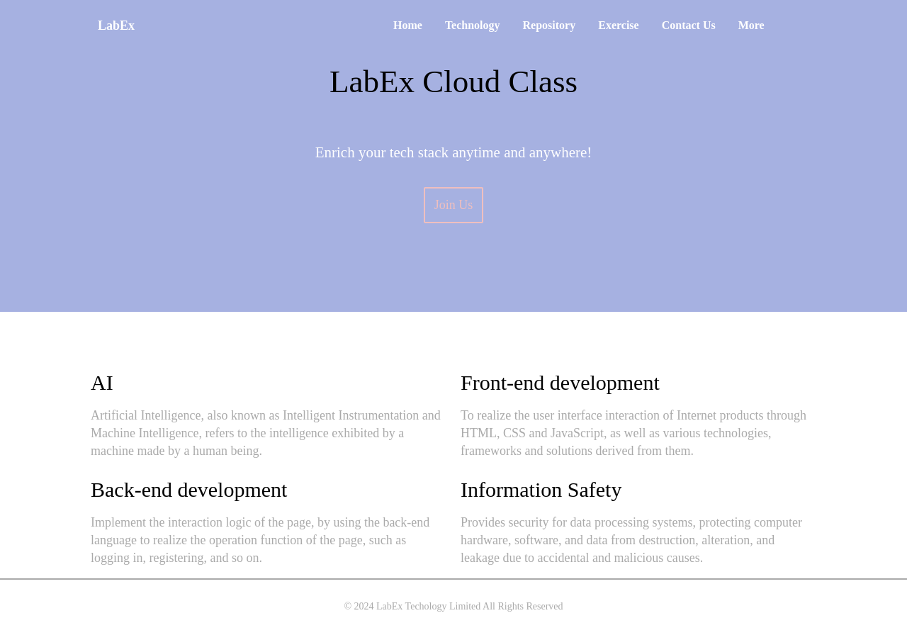 LabEx homepage layout preview