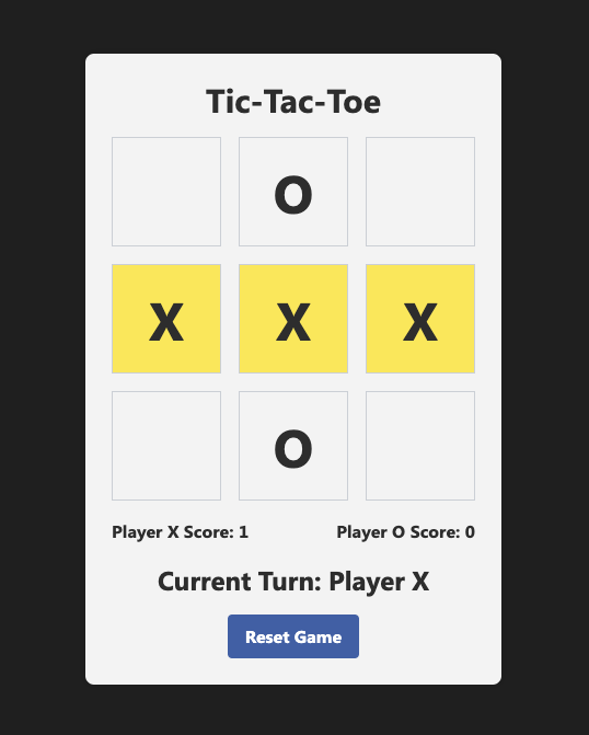 Tic Tac Toe game preview