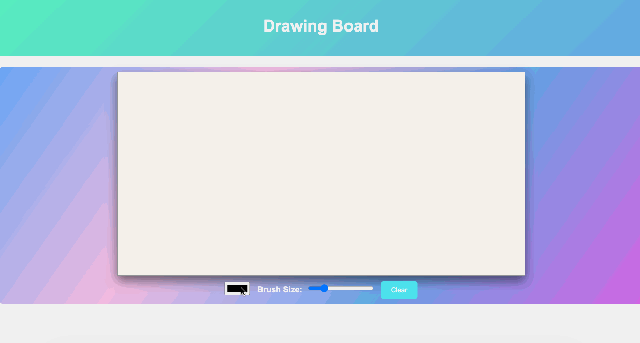 demo del tablero de dibujo