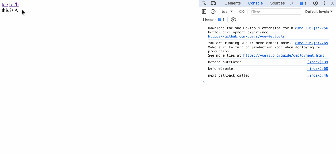 Vista previa de la transición de Vue Router