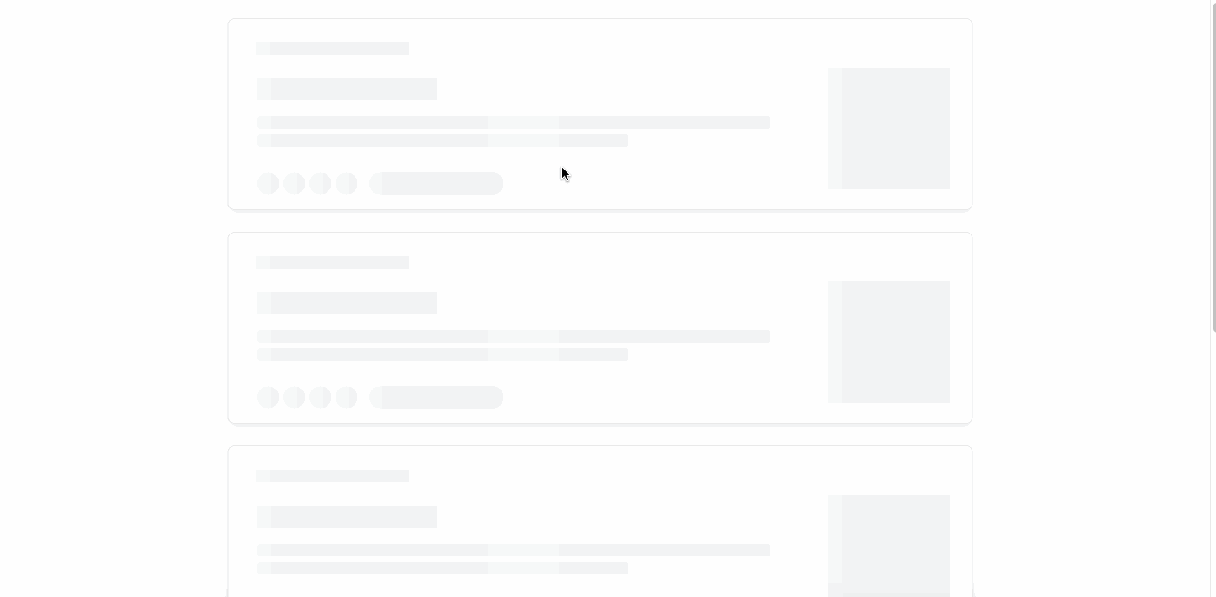 Vorschau der Skeleton-Screen-Animation