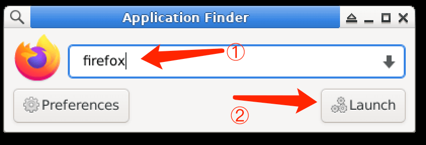 Launching Firefox browser