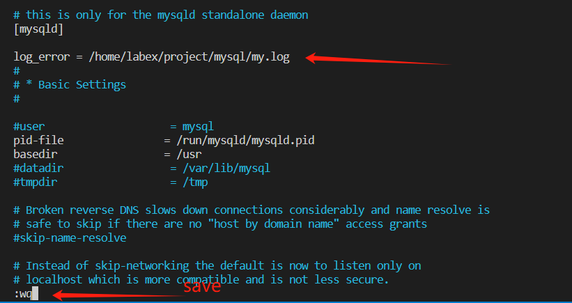 Ändern des MySQL-Fehlermeldungspfads