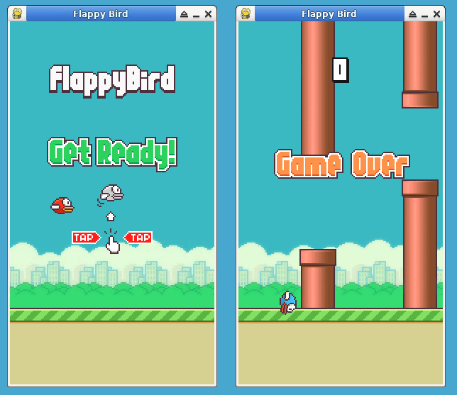 Aperçu du jeu Flappy Bird