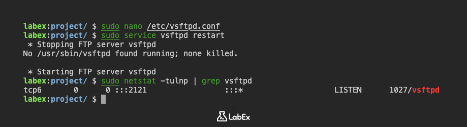 check FTP port