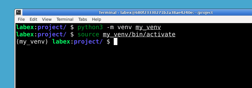 venv-activated