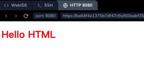 "Hello HTML" с примененным CSS-стилем