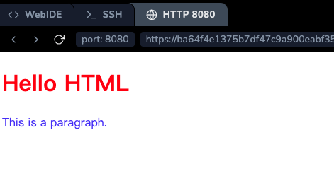 Веб-страница с примененным внешним CSS