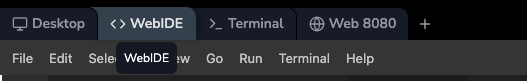 WebIDE 界面截图