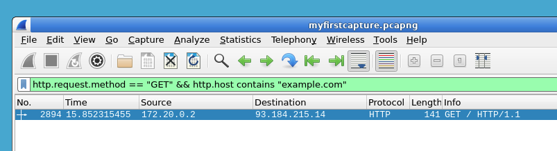 Wireshark HTTP GET filter
