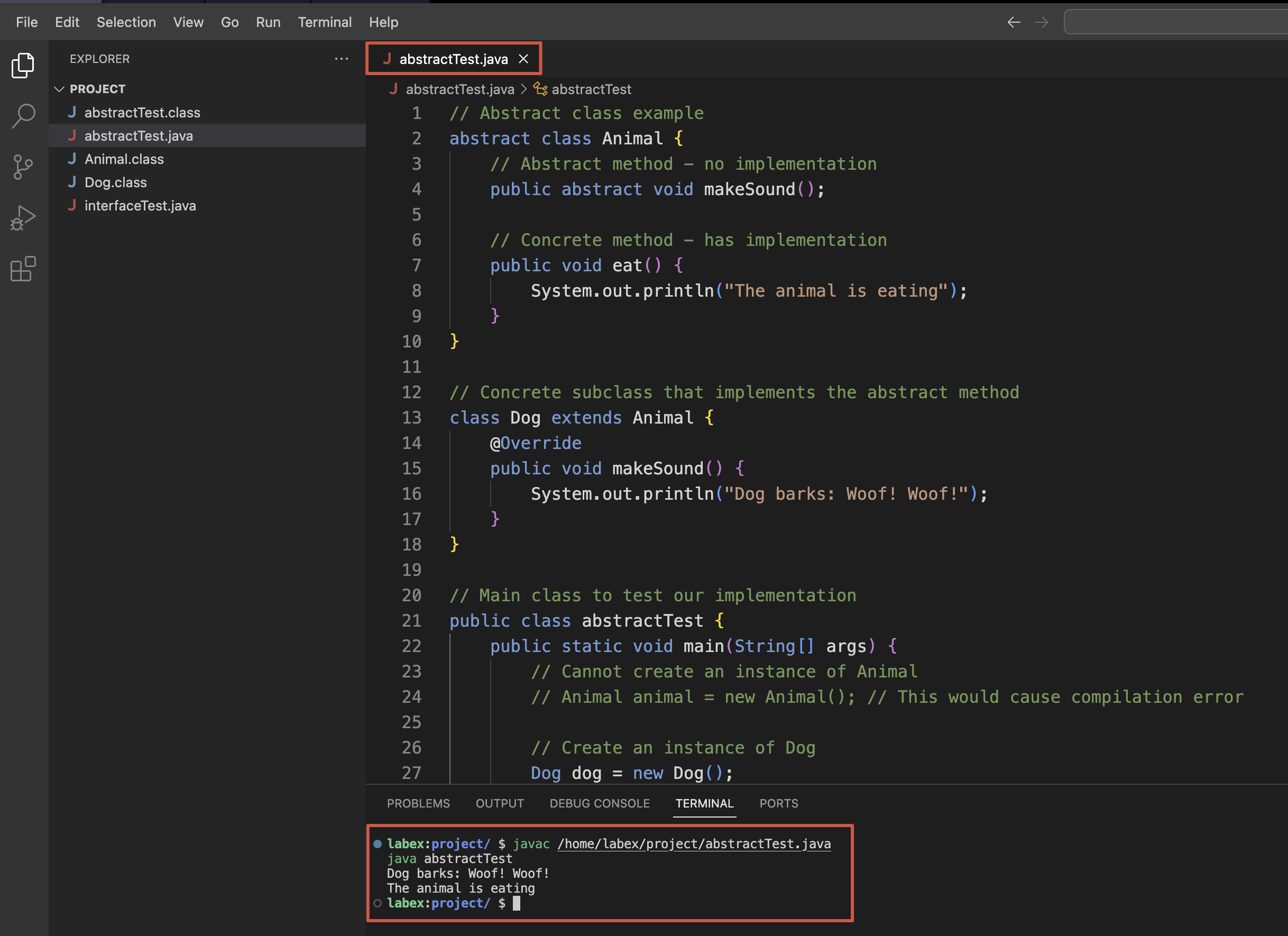 compile and run