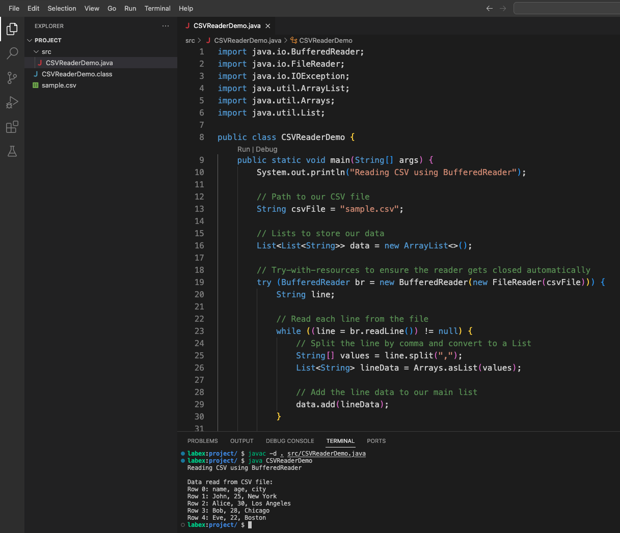 Update Java File