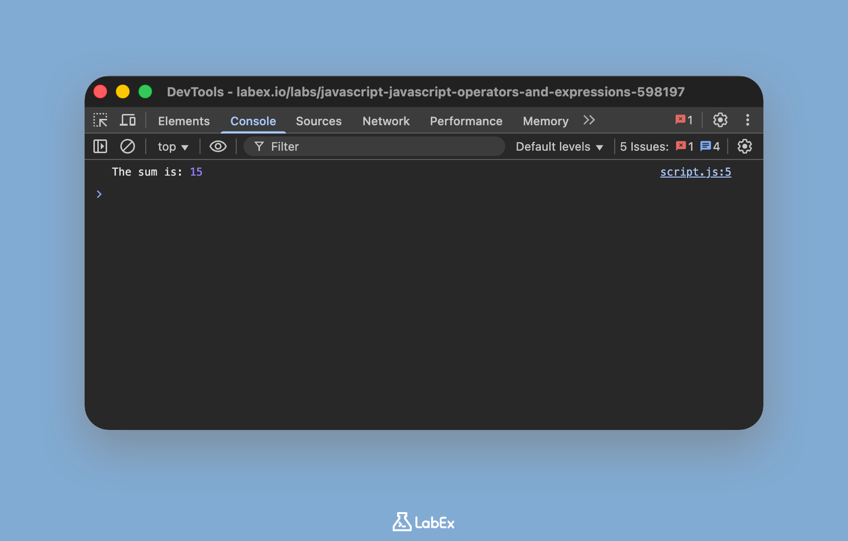 JavaScript Operators: Master Arithmetic and String Expressions | LabEx