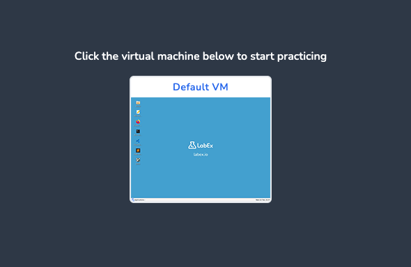 Start VM ボタンインターフェイス