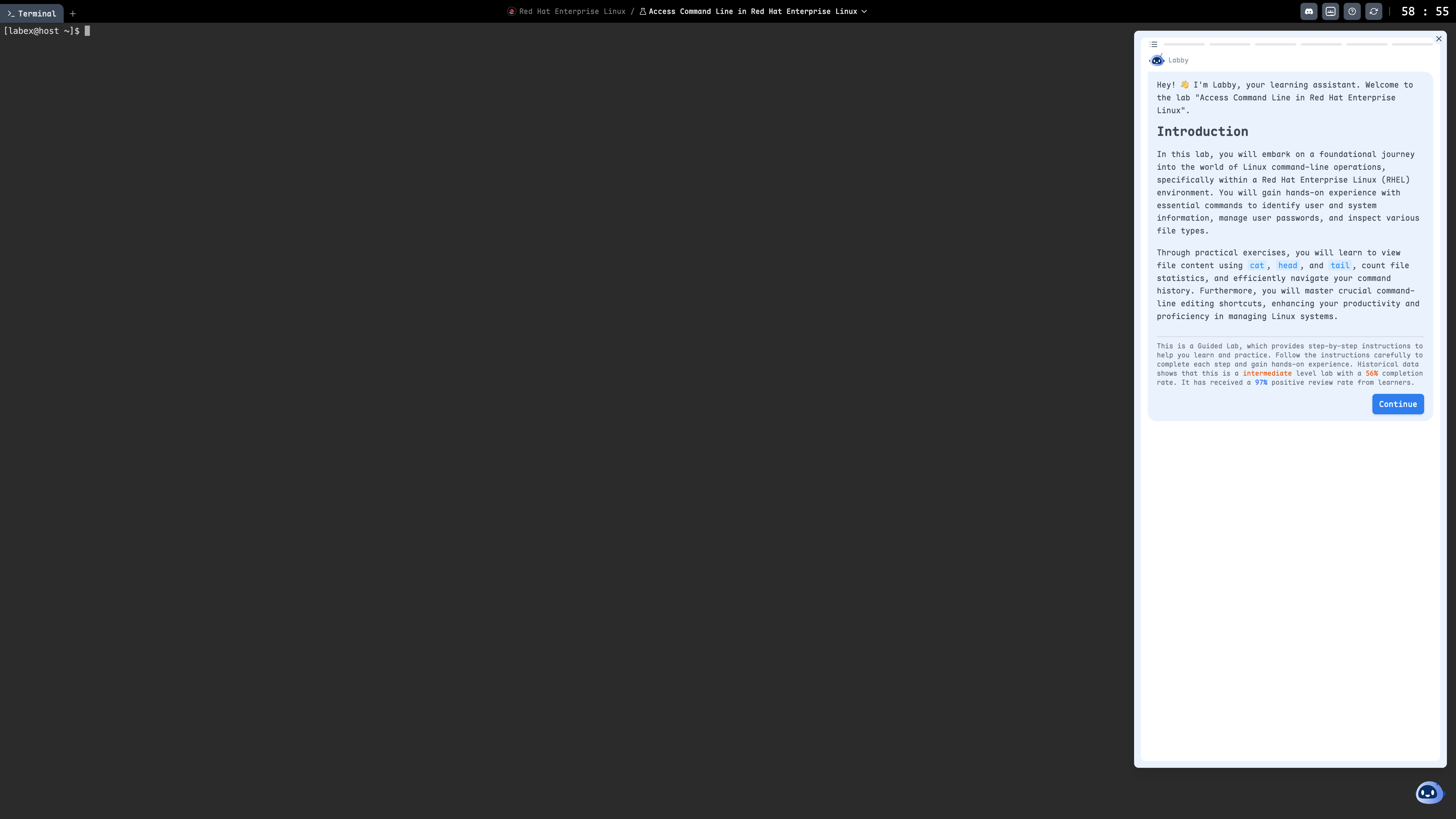RHEL Playground Screenshot