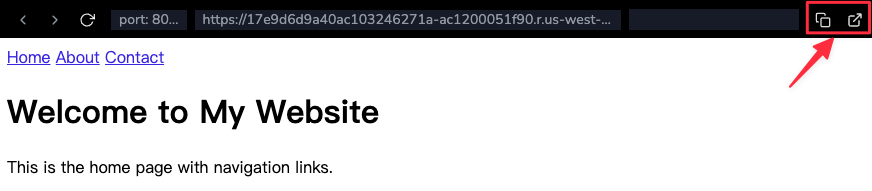 Démonstration des attributs de cible des liens
