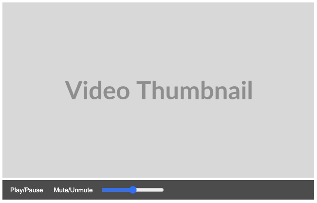 Beispiel für eine benutzerdefinierte Videoplayer-Benutzeroberfläche
