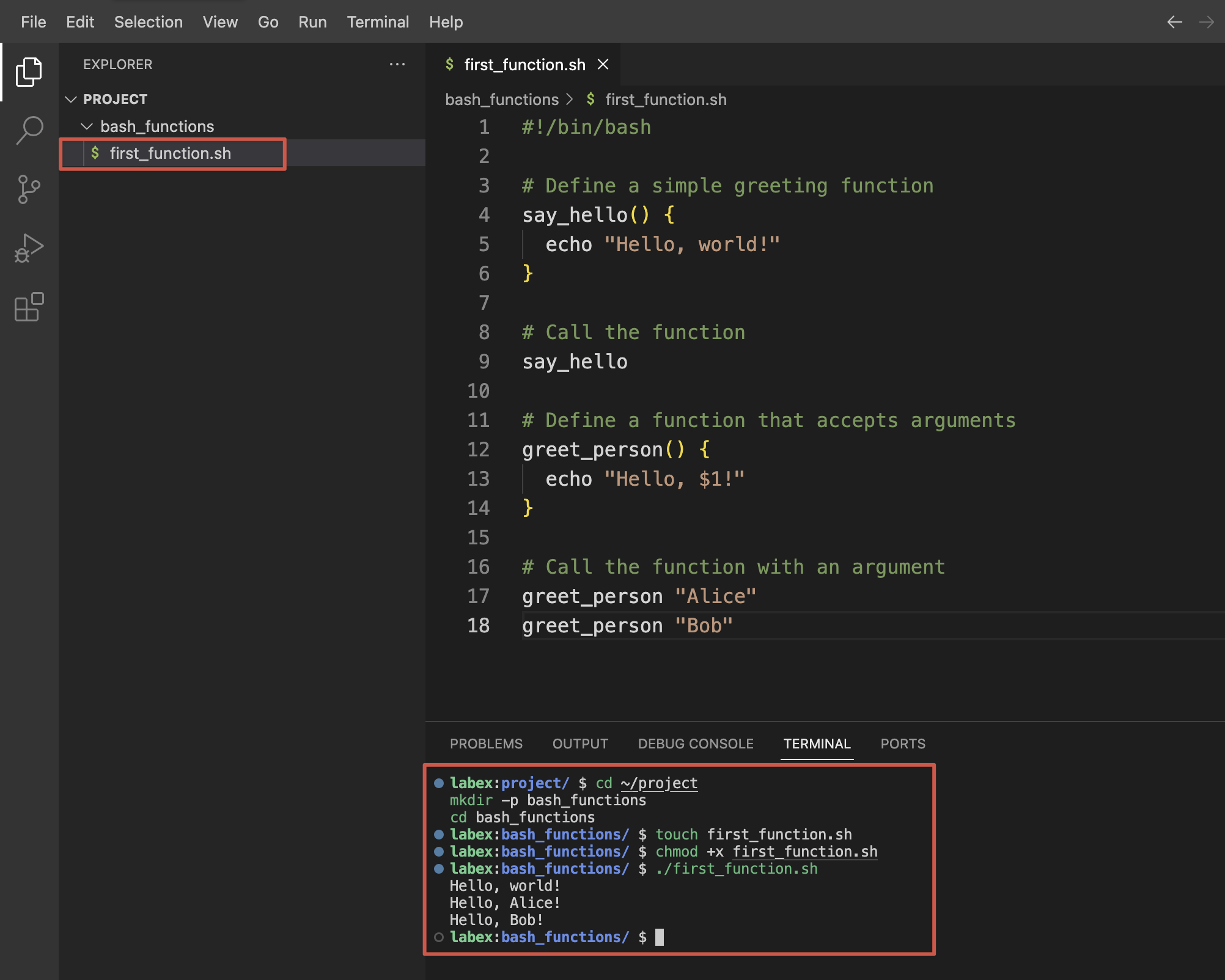 create directory