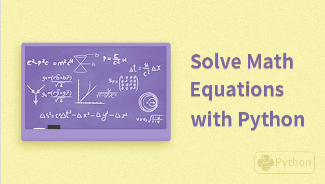 Solve Math Equations with Python